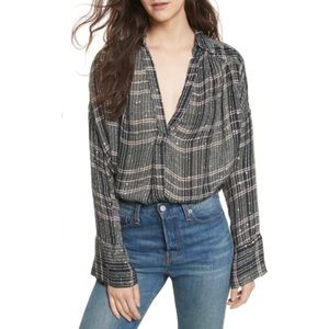 Free People fearless love bell sleeve sequin top